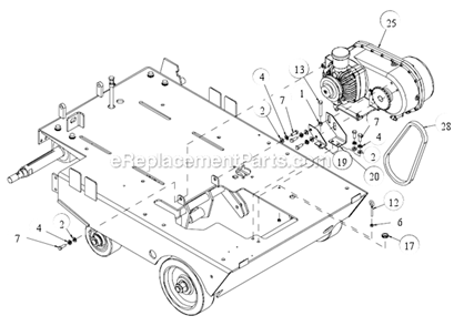 Page X Diagram and Parts List for MK-6020KB  MK Diamond Concrete Saw